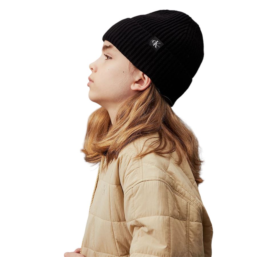Berretto a costine bambino Calvin Klein | CKIU0IU00440BEH